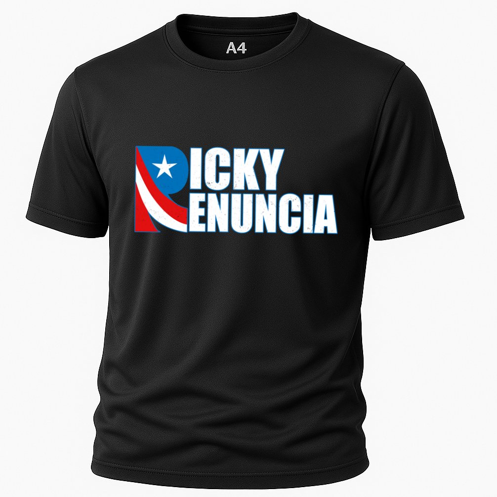 Ricky Renuncia Puerto Rico Star Logo Cooling Performance Crew T-Shirt