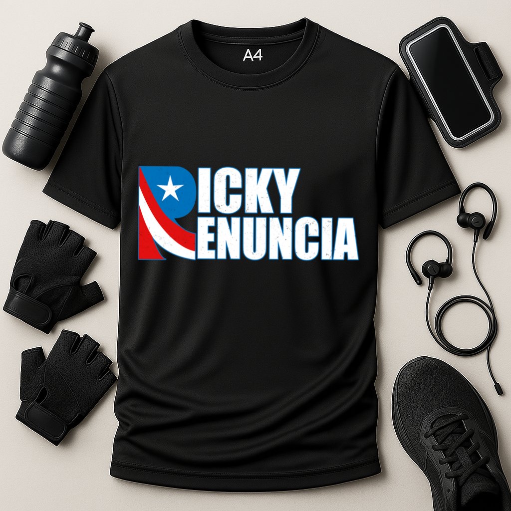 Ricky Renuncia Puerto Rico Star Logo Cooling Performance Crew T-Shirt