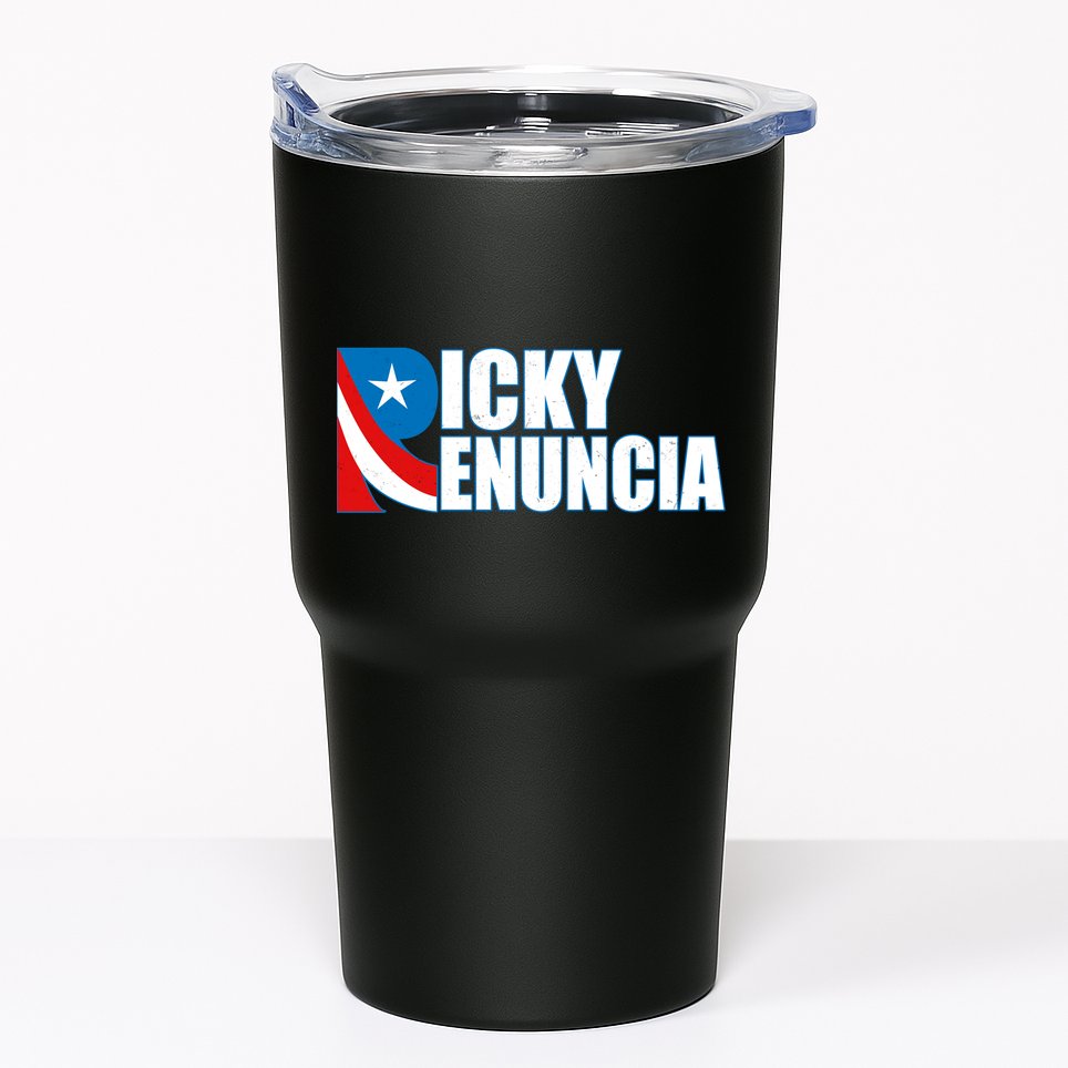 Ricky Renuncia Puerto Rico Star Logo Tumbler