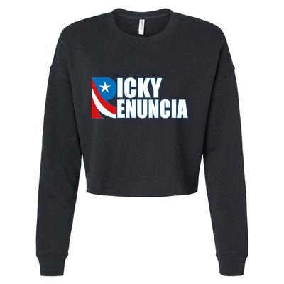 Ricky Renuncia Puerto Rico Star Logo Cropped Pullover Crew