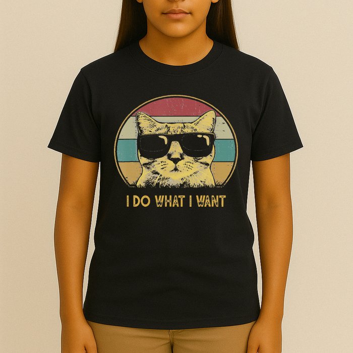 Retro I Do What I Want Cat Funny Cat Lover T-Shirt