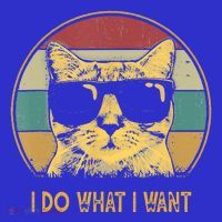 Retro I Do What I Want Cat Poster