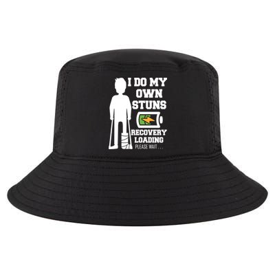 Retro I Do All My Own Stunts Recovery Loading Please Wait...Gift Cool Comfort Performance Bucket Hat