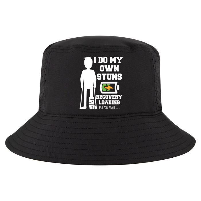 Retro I Do All My Own Stunts Recovery Loading Please Wait...Gift Cool Comfort Performance Bucket Hat