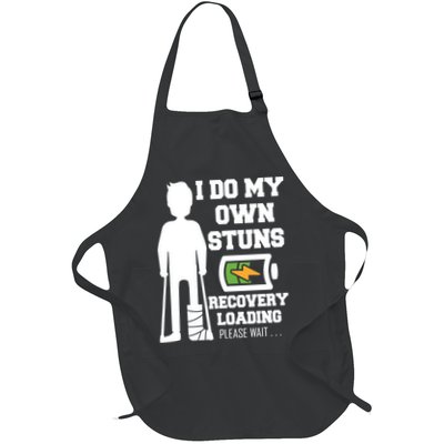 Retro I Do All My Own Stunts Recovery Loading Please Wait...Gift Apron