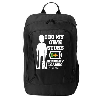 Retro I Do All My Own Stunts Recovery Loading Please Wait...Gift City Backpack