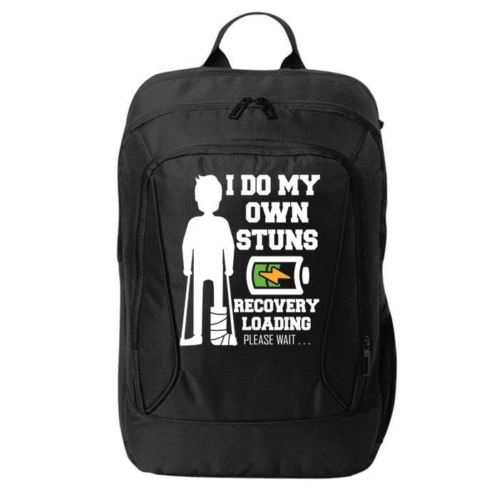 Retro I Do All My Own Stunts Recovery Loading Please Wait...Gift City Backpack