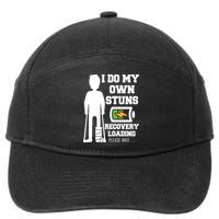Retro I Do All My Own Stunts Recovery Loading Please Wait...Gift 7-Panel Snapback Hat