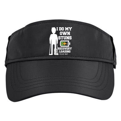 Retro I Do All My Own Stunts Recovery Loading Please Wait...Gift Adult Drive Performance Visor