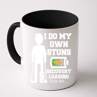 Retro I Do All My Own Stunts Recovery Loading Please Wait...Gift Mug