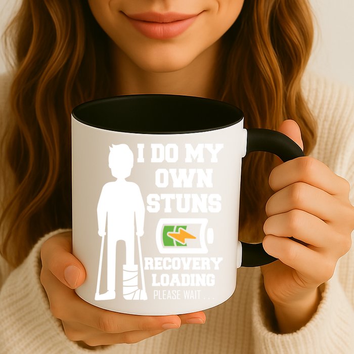 Retro I Do All My Own Stunts Recovery Loading Please Wait...Gift Mug
