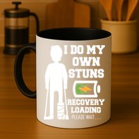 Retro I Do All My Own Stunts Recovery Loading Please Wait...Gift Mug