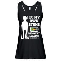 Retro I Do All My Own Stunts Recovery Loading Please Wait...Gift Ladies Essential Flowy Tank