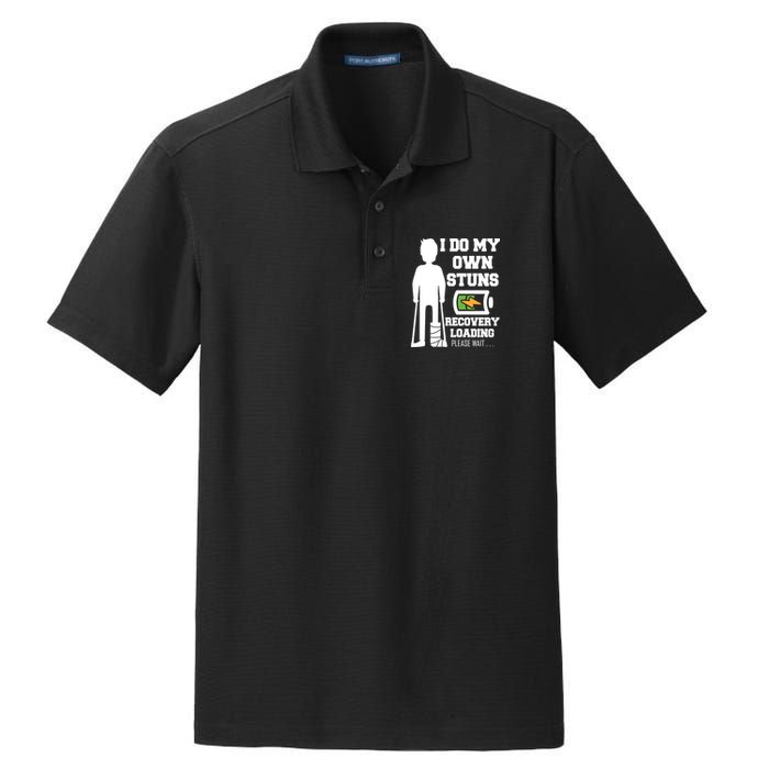 Retro I Do All My Own Stunts Recovery Loading Please Wait...Gift Dry Zone Grid Polo