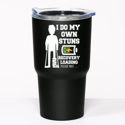 Retro I Do All My Own Stunts Recovery Loading Please Wait...Gift Tumbler