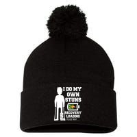 Retro I Do All My Own Stunts Recovery Loading Please Wait...Gift Pom Pom 12in Knit Beanie