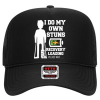 Retro I Do All My Own Stunts Recovery Loading Please Wait...Gift Trucker Hat