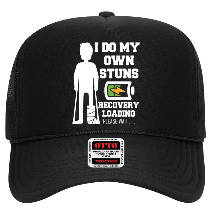 Retro I Do All My Own Stunts Recovery Loading Please Wait...Gift Trucker Hat