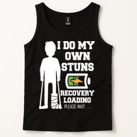 Retro I Do All My Own Stunts Recovery Loading Please Wait...Gift Tank Top