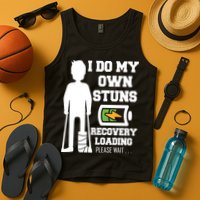 Retro I Do All My Own Stunts Recovery Loading Please Wait...Gift Tank Top