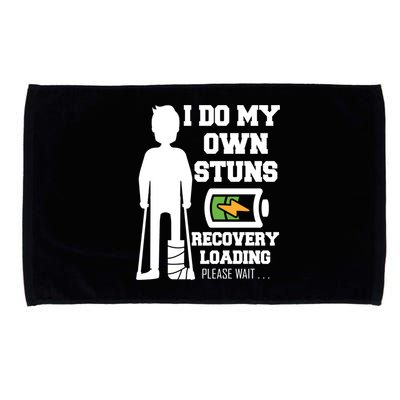 Retro I Do All My Own Stunts Recovery Loading Please Wait...Gift Microfiber Hand Towel