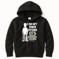 Retro I Do All My Own Stunts Recovery Loading Please Wait...Gift Kids Hoodie