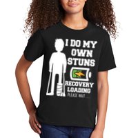 Retro I Do All My Own Stunts Recovery Loading Please Wait...Gift Kids T-Shirt