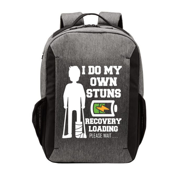 Retro I Do All My Own Stunts Recovery Loading Please Wait...Gift Vector Backpack
