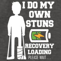 Retro I Do All My Own Stunts Recovery Loading Please Wait...Gift Vector Backpack