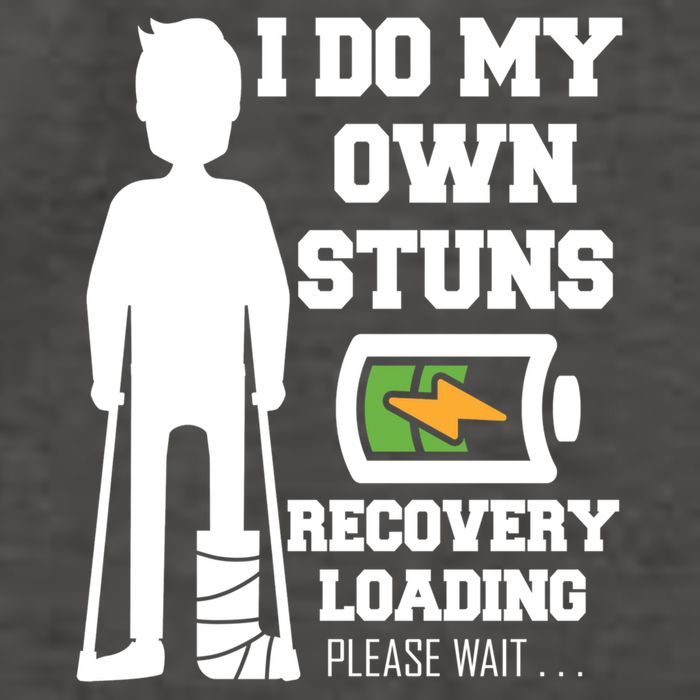 Retro I Do All My Own Stunts Recovery Loading Please Wait...Gift Vector Backpack