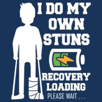 Retro I Do All My Own Stunts Recovery Loading Please Wait...Gift Infant Baby Jersey Bodysuit