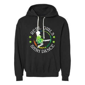 Reel Irish Dance Family Color St Patricks Day Shamrock Garment-Dyed Fleece Hoodie