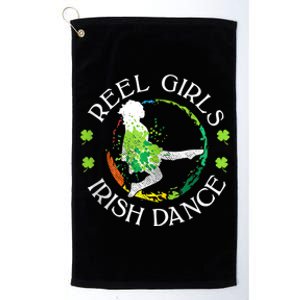 Reel Irish Dance Family Color St Patricks Day Shamrock Platinum Collection Golf Towel