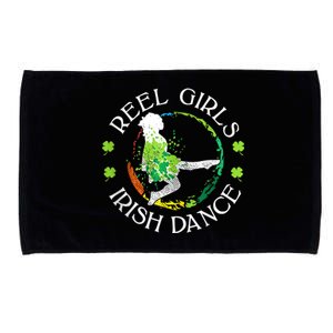 Reel Irish Dance Family Color St Patricks Day Shamrock Microfiber Hand Towel