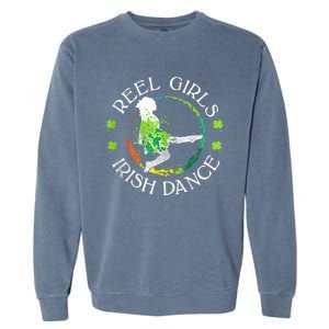 Reel Irish Dance Family Color St Patricks Day Shamrock Garment-Dyed Sweatshirt