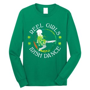 Reel Irish Dance Family Color St Patricks Day Shamrock Long Sleeve Shirt