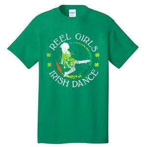 Reel Irish Dance Family Color St Patricks Day Shamrock Tall T-Shirt