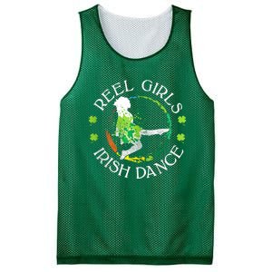 Reel Irish Dance Family Color St Patricks Day Shamrock Mesh Reversible Basketball Jersey Tank