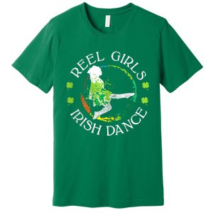 Reel Irish Dance Family Color St Patricks Day Shamrock Premium T-Shirt