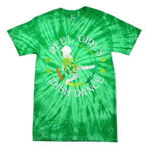 Reel Irish Dance Family Color St Patricks Day Shamrock Tie-Dye T-Shirt