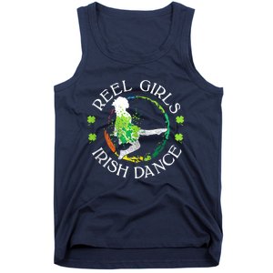 Reel Irish Dance Family Color St Patricks Day Shamrock Tank Top