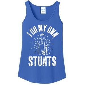 Retro I Do My Own Stunts Funny Injury Funny Gift Ladies Essential Tank