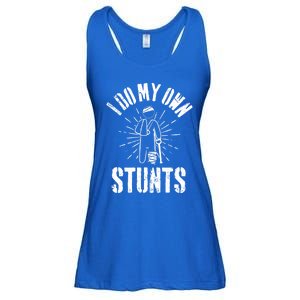 Retro I Do My Own Stunts Funny Injury Funny Gift Ladies Essential Flowy Tank