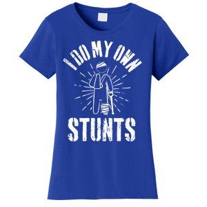 Retro I Do My Own Stunts Funny Injury Funny Gift Women's T-Shirt