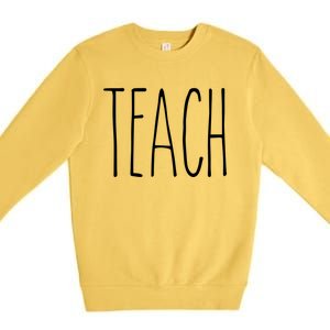 Rae Inspired Dunn Mug Teach Love Teacher Appreciation Gift Great Gift Premium Crewneck Sweatshirt