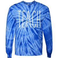 Rae Inspired Dunn Mug Teach Love Teacher Appreciation Gift Great Gift Tie-Dye Long Sleeve Shirt