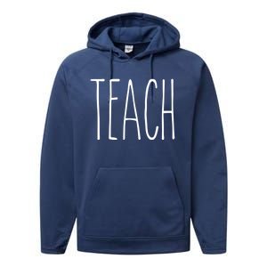 Rae Inspired Dunn Mug Teach Love Teacher Appreciation Gift Great Gift Performance Fleece Hoodie