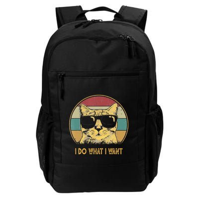 Retro I Do What I Want Cat Funny Cat Lover Backpack
