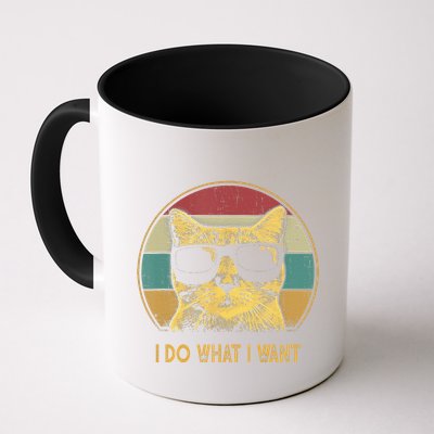 Retro I Do What I Want Cat Funny Cat Lover Mug