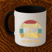 Retro I Do What I Want Cat Funny Cat Lover Mug